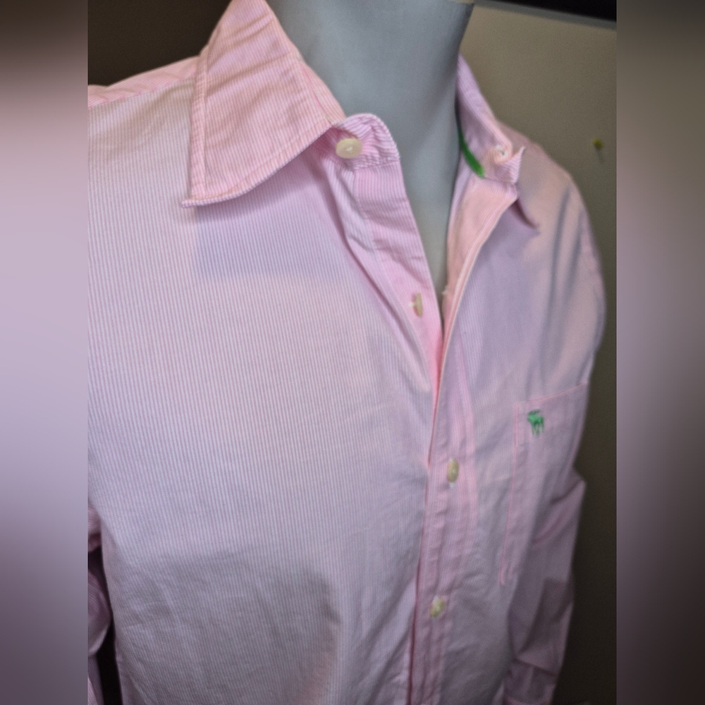 Abercrombie & Fitch Pink Dress Button Down Shirt - Picture 11 of 15